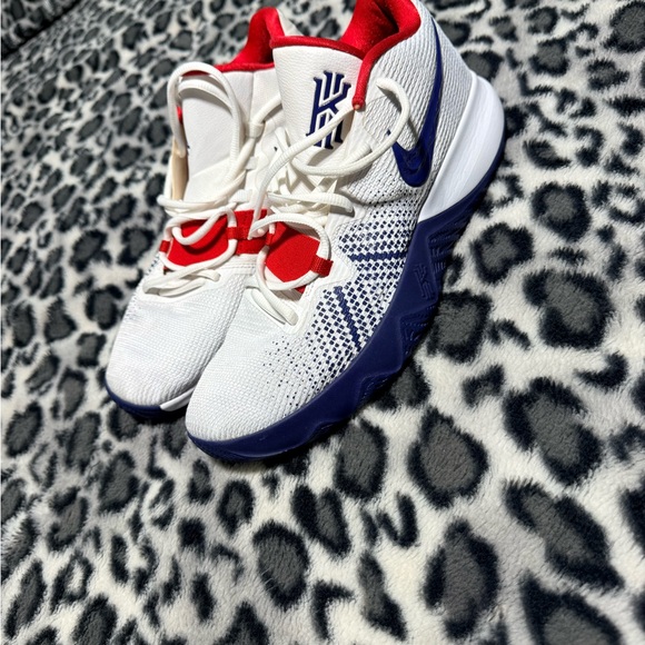 Nike White and Blue High-Top Sneakers - Picture 2 of 3